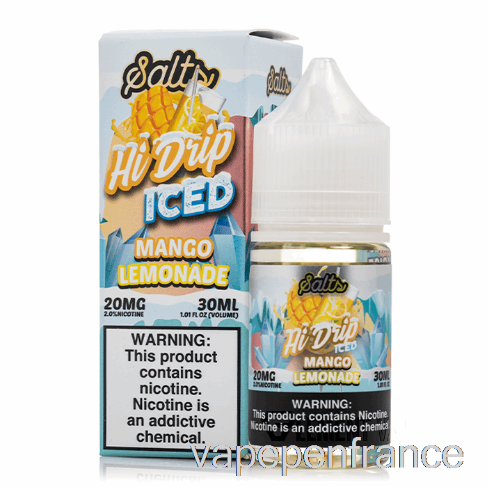 Limonade Glacée à La Mangue - Sels Haute Goutte - 30 Ml 50 Mg Stylo Vape